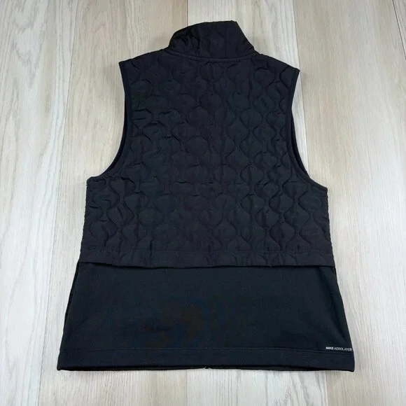 Nike Aerolayer Womens Running Gilet Vest Size XS Black Padded Pockets NEW - Picture 9 of 12